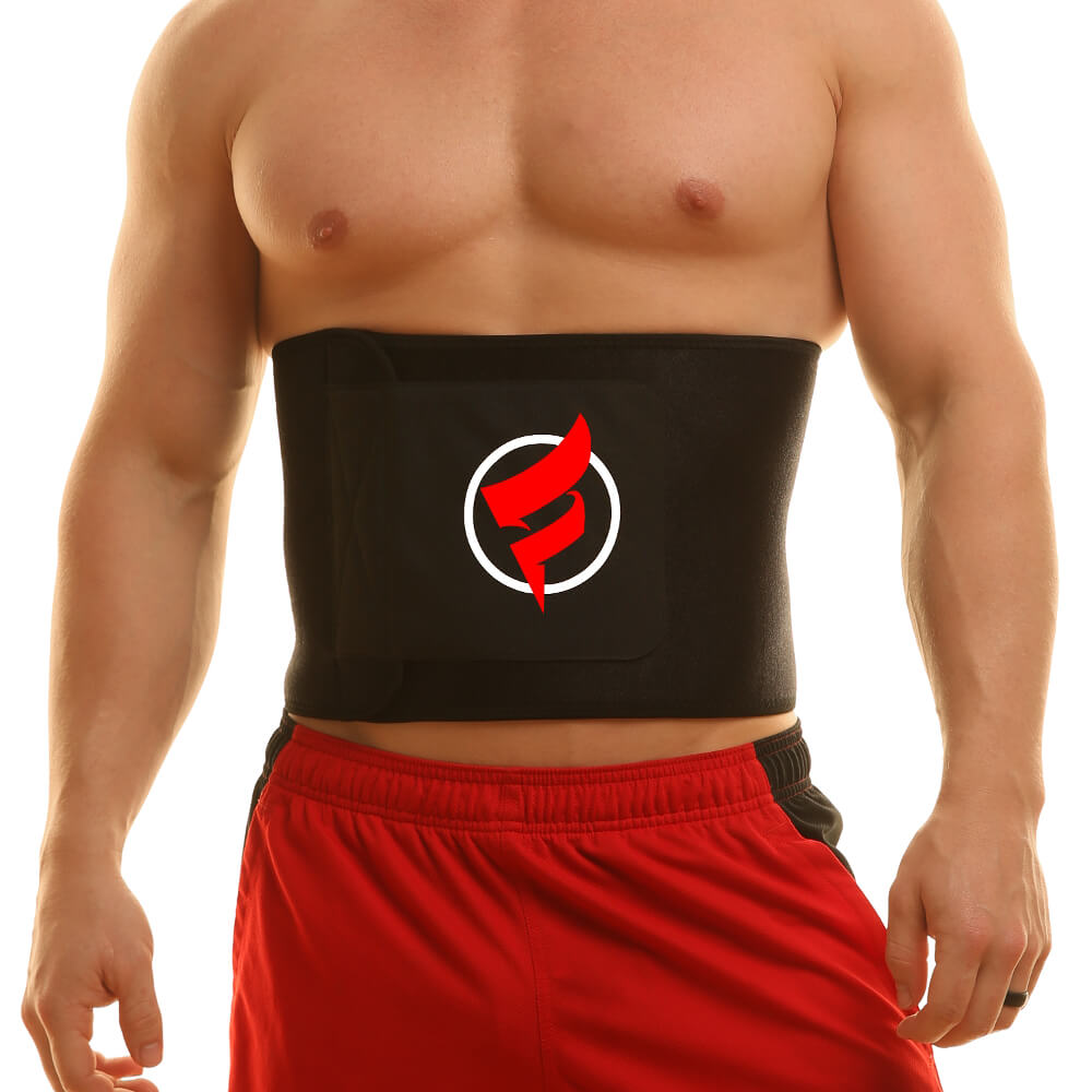 Waist Trimmer Sweat Belt For Men & Women - Premium Stomach Wrap